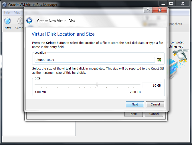 disk size
